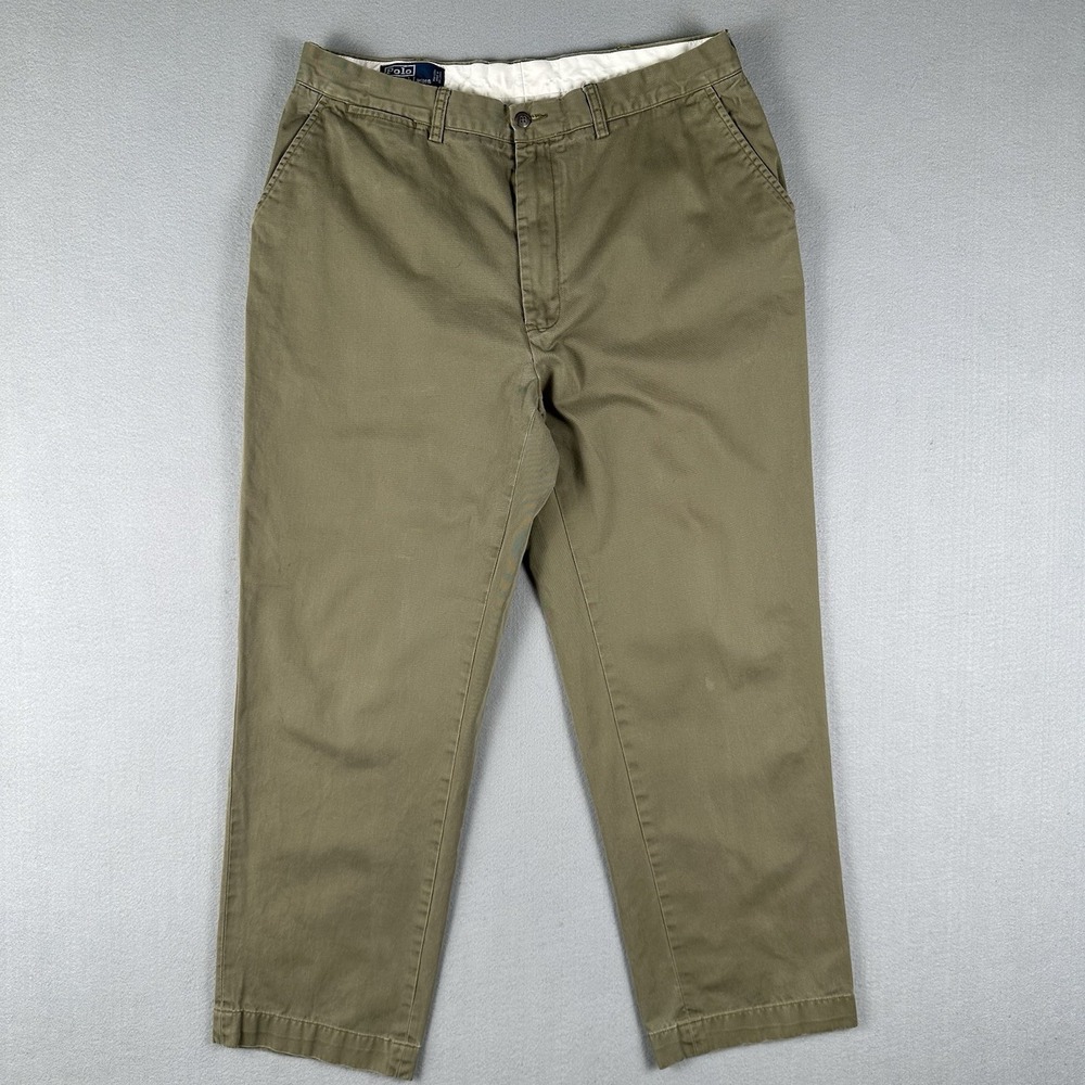 Polo Ralph Lauren Chino Pants Mens 36x30 Olive Green Prospect Classic Fit